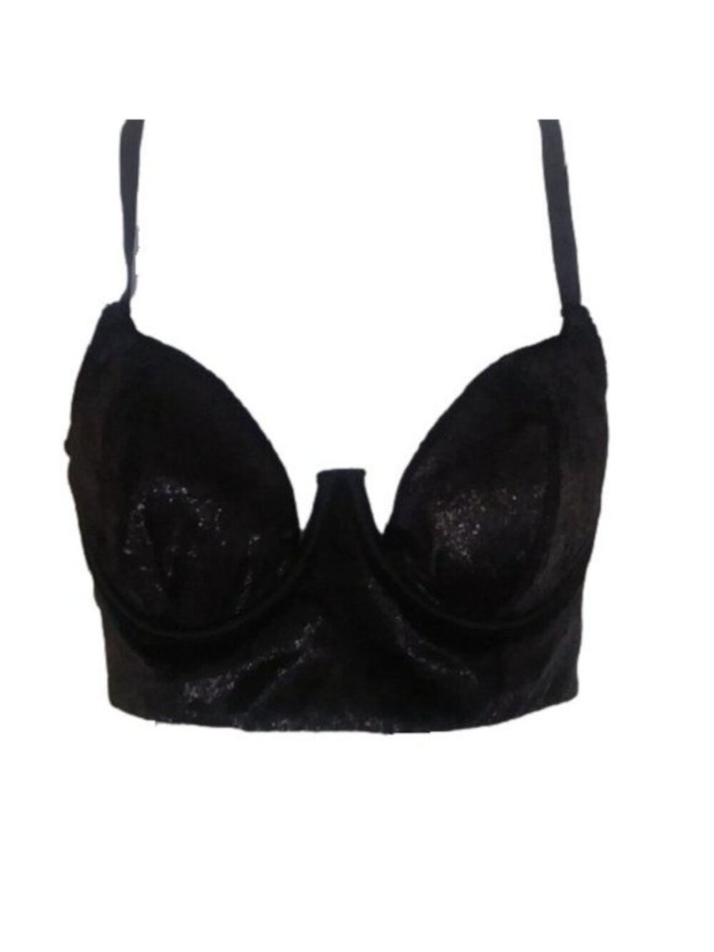 Victoria's Secret Sexy Velvet Black Shimmer Bra, 32D